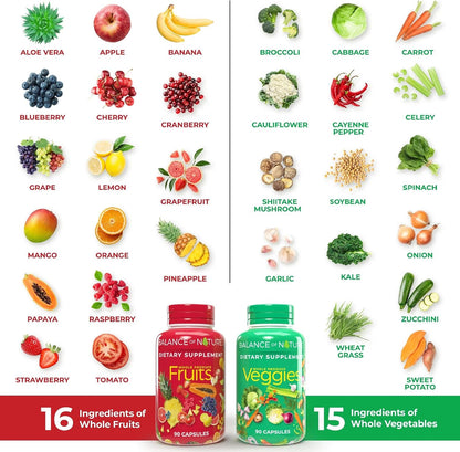 Balance of Nature Whole Food Supplement, Fruits & Veggies